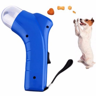 Funny Dog Cat Treat Launcher Snack Food Feeder Catapult Pet Interactive Training Tool