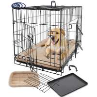 Wholesale Metal iron steel Pet Dog Cat Crate Kennel Cage Bed Pad Cushion Warm Soft Cozy House Kit Playpen