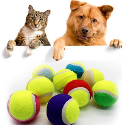 8cm Dog Ball for Pet Chew Toy Pet Dog Puppy Tennis Ball Thrower Chucker Ball Launcher Play Toy