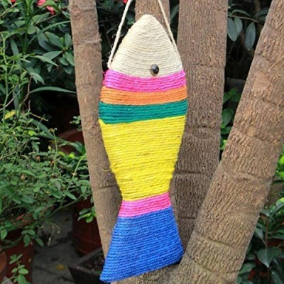 Large Size Fish Shaped Cat Scratcher Cat Scratch Board Sisal Rope Scratching Pad Funny Cat Toy Cat Scratch Toys